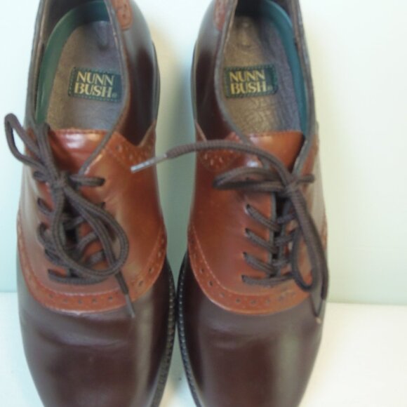 NUNN BUSH Size 10 M Monroe Saddle Two Toned Oxford MCM MobBoss MadMen Suits Hip - Picture 8 of 8